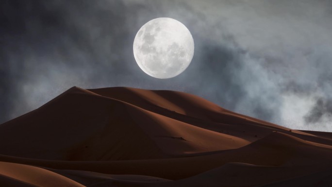 沙漠月色