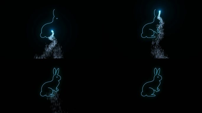激光雕刻兔子