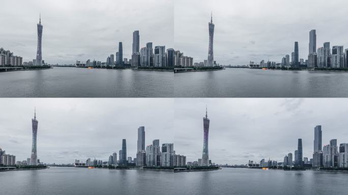 T/L ZI广州城市天际线景观/广东，中国