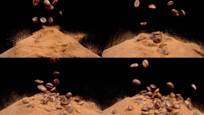 咖啡咖啡豆开咖啡粉