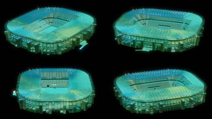 元宇宙卡塔尔世界杯体育场透明通道