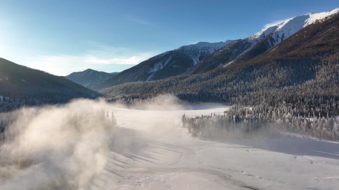 新疆旅游地-喀纳斯、禾木（北疆冬季雪景）