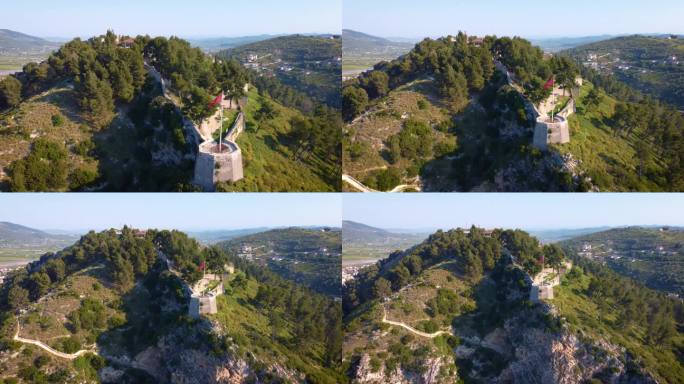 从上方看Berat城堡