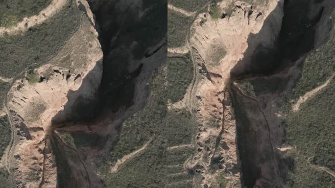 甘肃天水甘谷农村山村黄土高原地貌