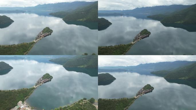 4K航拍云南香格里拉泸沽湖