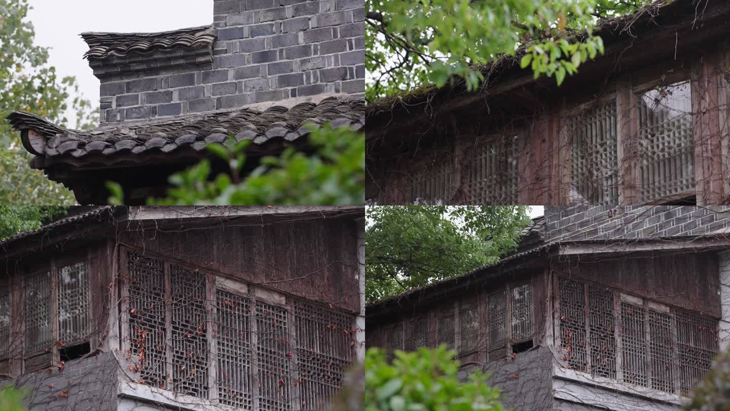 中式庭院屋檐+已调色