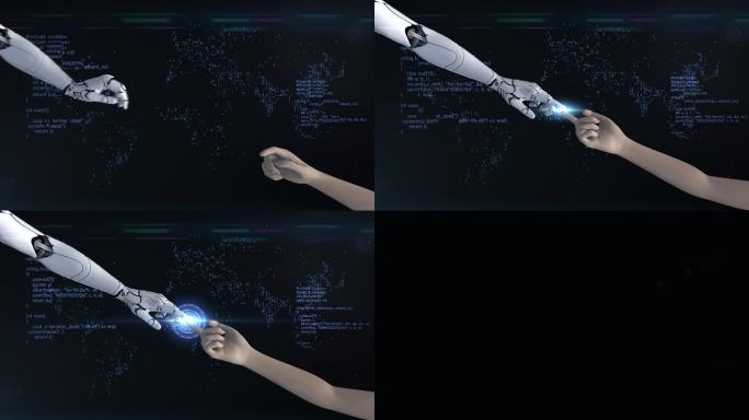 手指触碰 未来科技链接