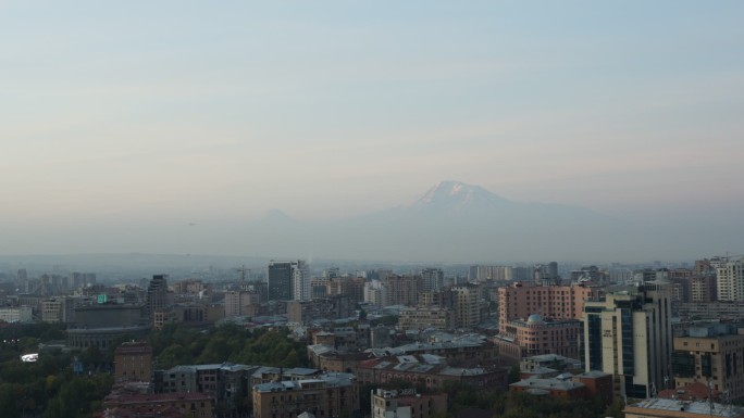 亚美尼亚埃里温大阿勒山清晨延时