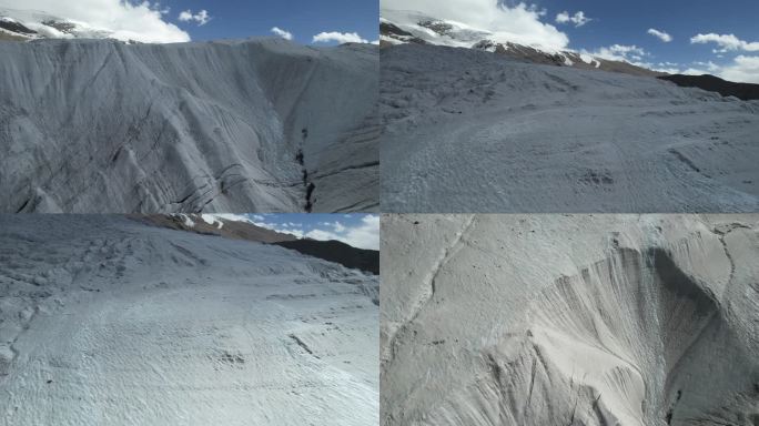 4K航拍帕米尔高原慕士塔格冰川