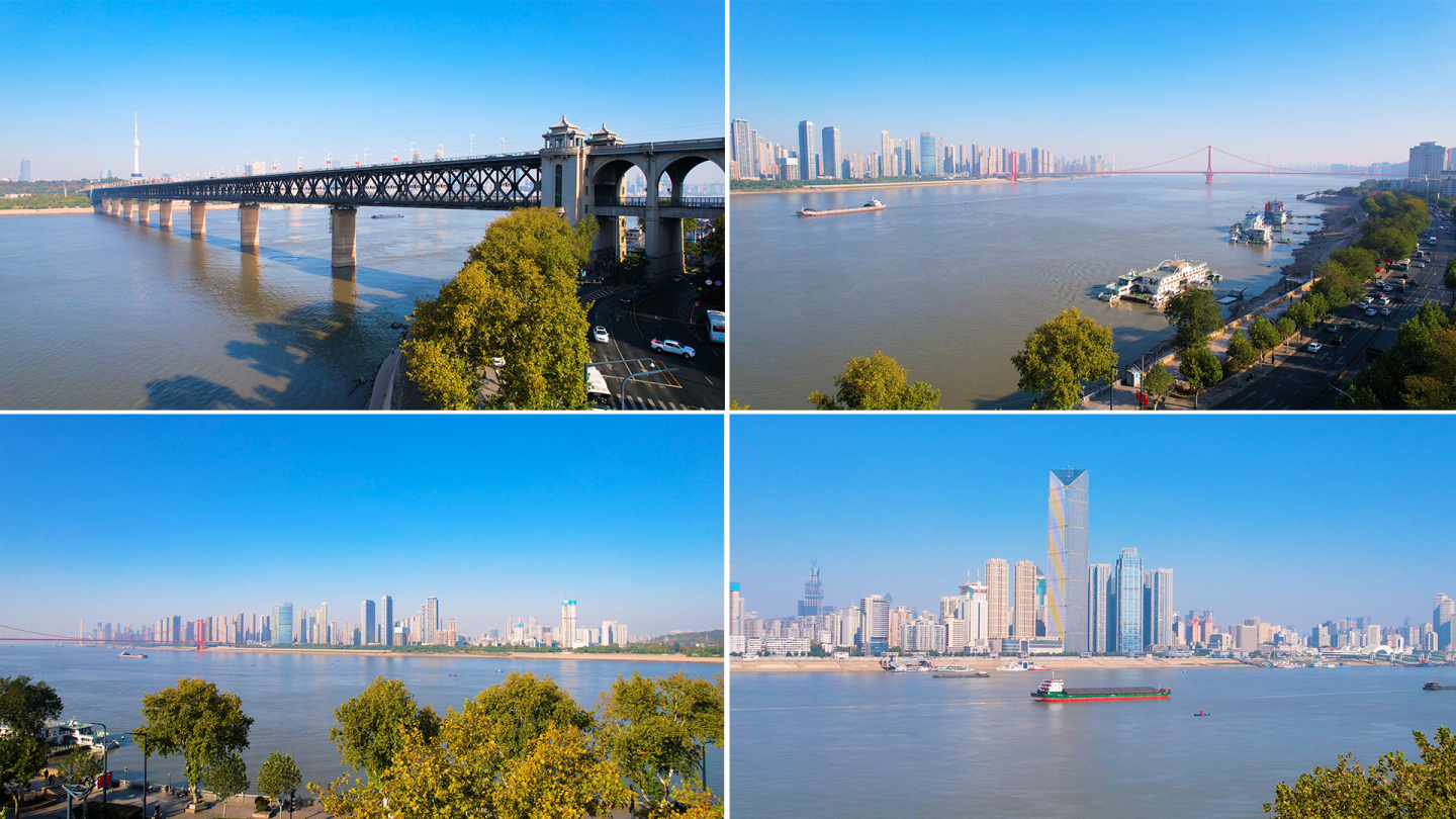 武汉长江与两岸城市