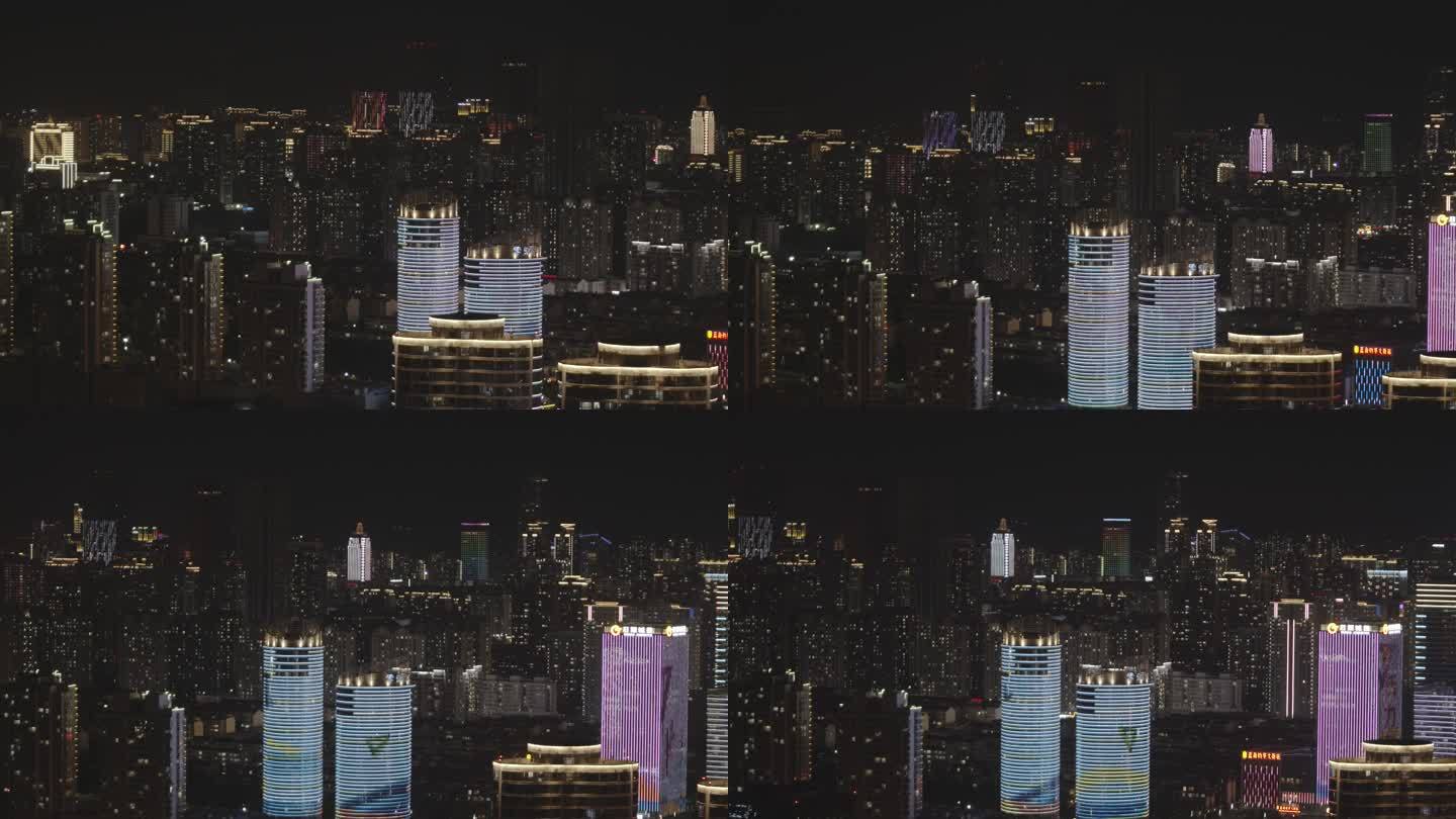 4k城市夜景航拍