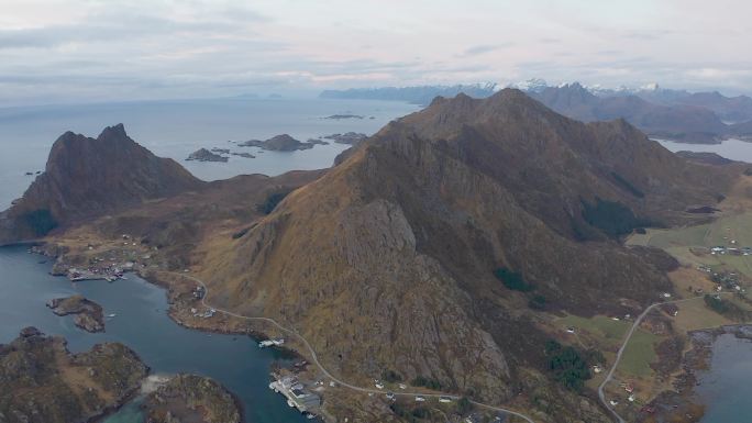 挪威秋末冬初的峡湾美景