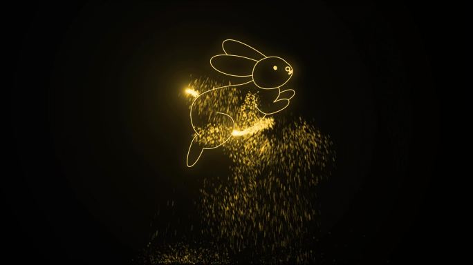 激光雕刻兔子