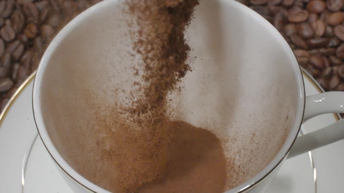 咖啡咖啡豆咖啡粉冲咖啡粉末