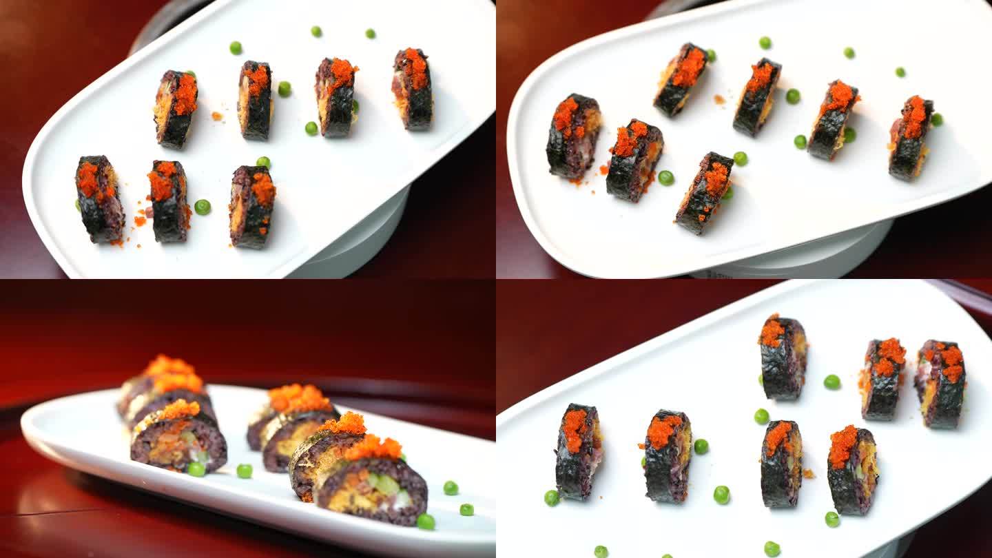 鱼子酱寿司 海苔寿司 亚洲食品   美食
