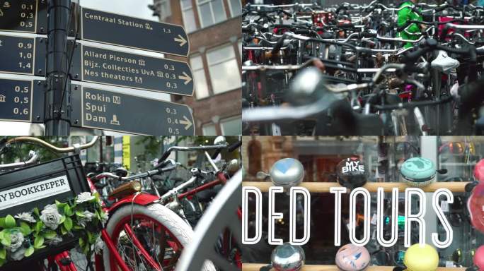 骑行文化 阿姆斯特丹街头自行车