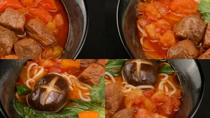 番茄牛肉面牛腩面预制菜 中餐快餐菜品展示