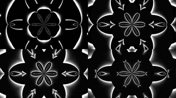 酷炫黑白几何线条动态背景VJ素材14