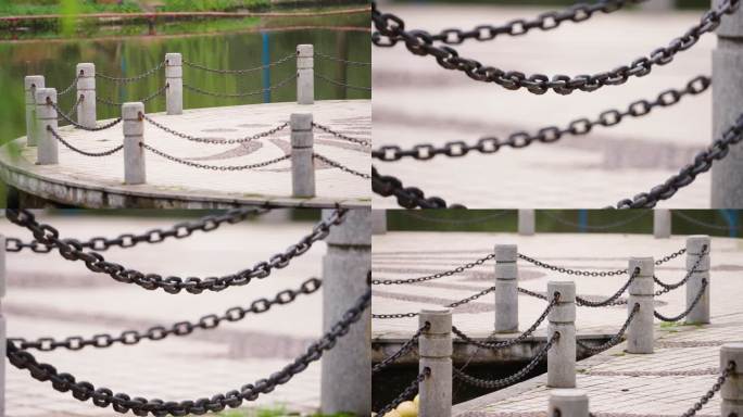 水边护栏和铁链+已调色