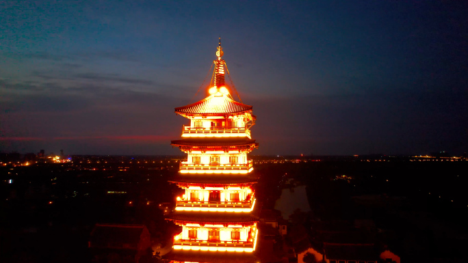 扬州大明寺夜景