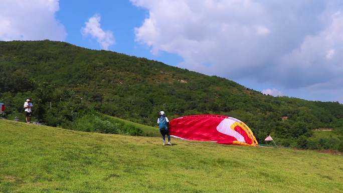 4K跳伞滑翔伞
