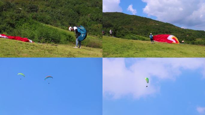 4K跳伞滑翔伞