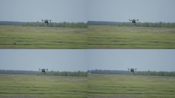 大疆飞行器草原拍摄航拍无人机