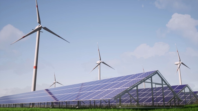 光伏风力发电绿色能源新能源