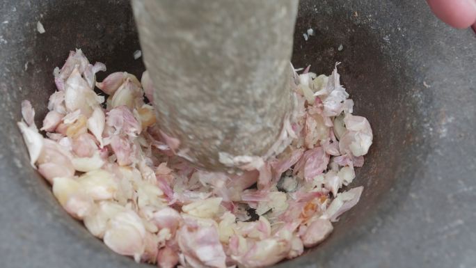 大蒜烹饪制作过程