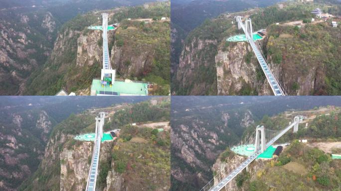天台山大瀑布玻璃桥