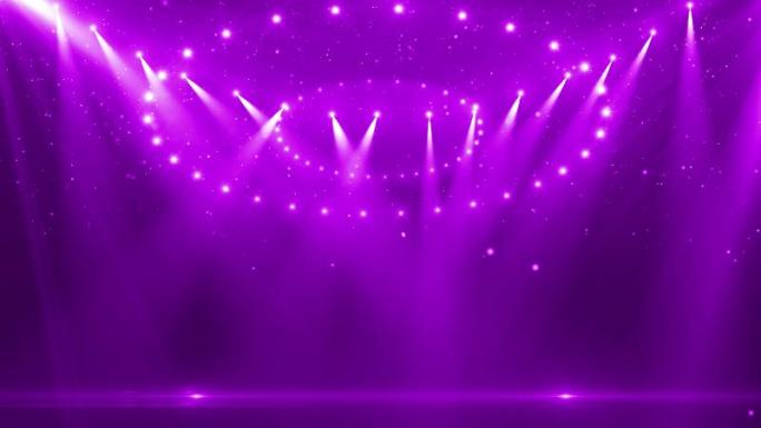 紫色霓虹灯闪烁演出舞台背景