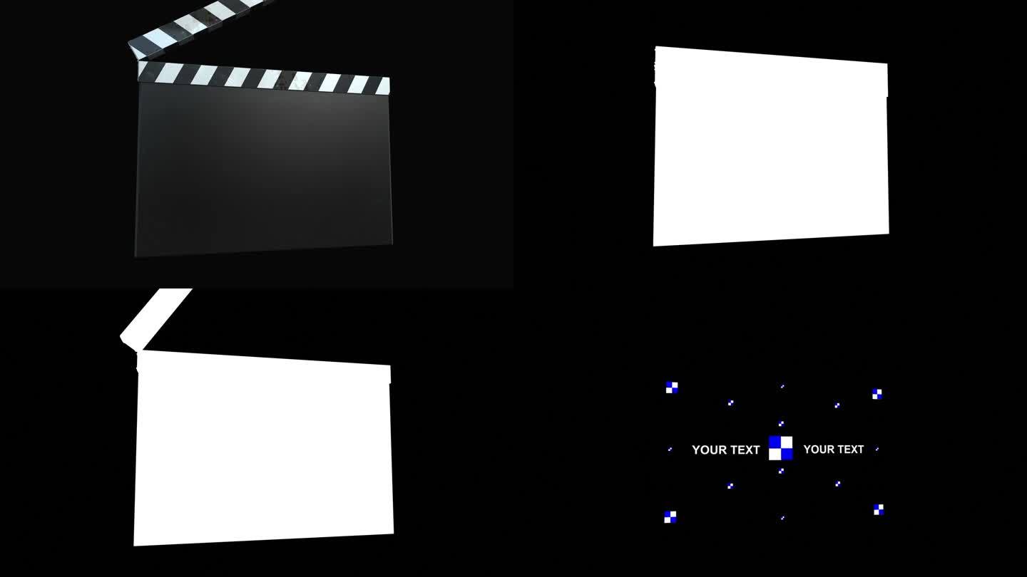 高清：电影石板-四个动画+Alpha