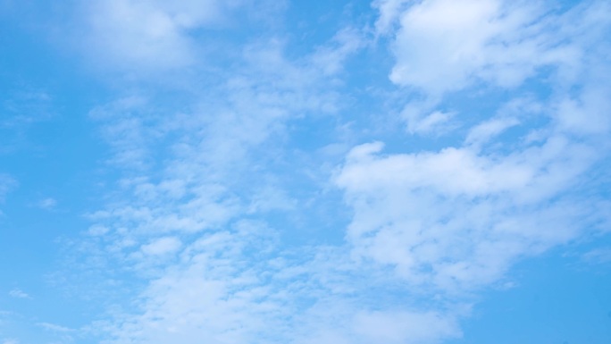 天空延时云朵少云多云薄云天气蓝天白云