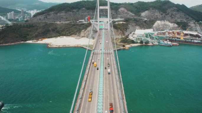 悬索桥青马大桥城市规划西方建筑跨海大桥