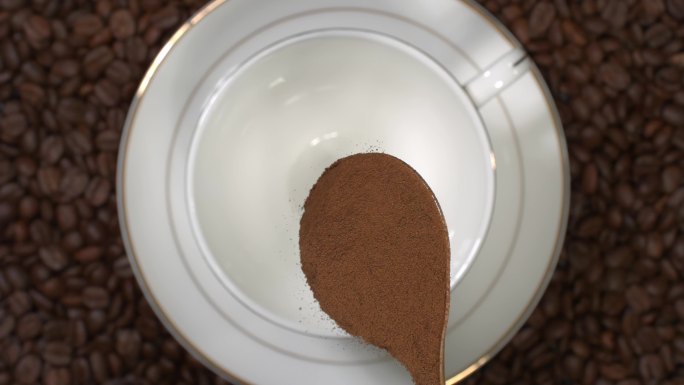 咖啡咖啡豆咖啡粉泡咖啡粉末