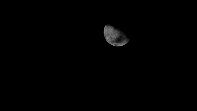 月亮和云彩的视频月球