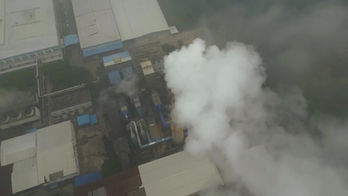 工业废气污染企业污染烟囱废气排放