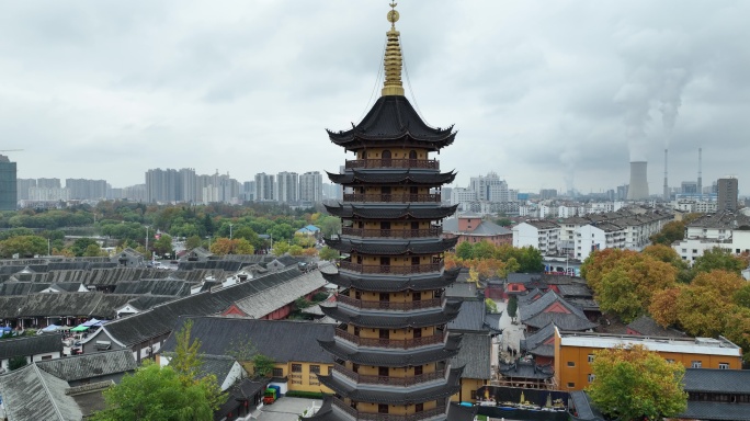 5K航拍淮安里运河风景区（御3哈苏色彩）