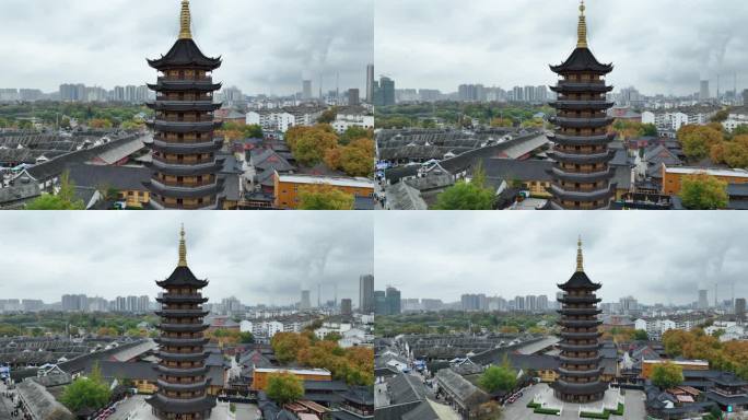 5K航拍淮安里运河风景区（御3哈苏色彩）