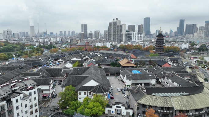 航拍淮安里运河风景区（御3哈苏色彩）