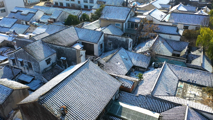 苏州园林雪景