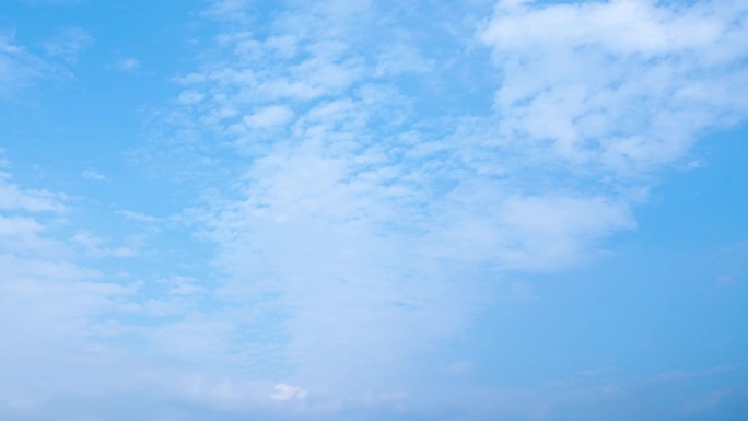 天空延时云朵少云多云薄云天气蓝天白云