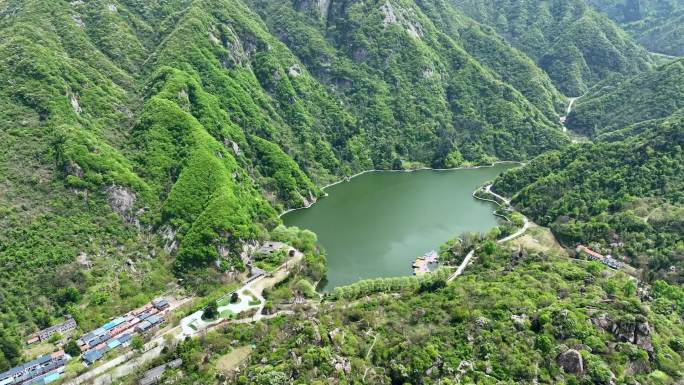 陕西秦岭航拍翠华山