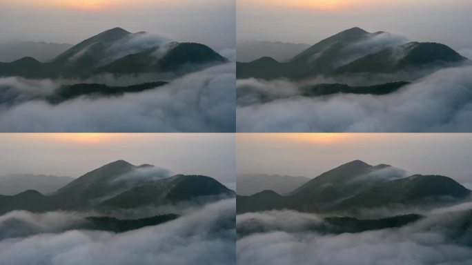 磐安高佬山云海航拍延时