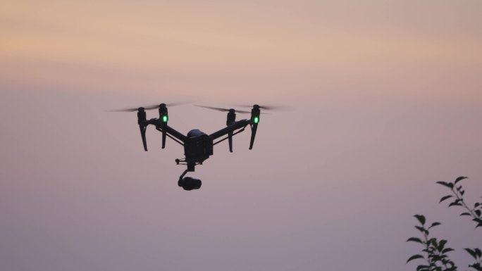 无人机飞行器拍摄清晨早晨傍晚拍摄