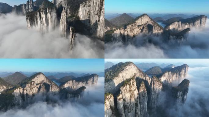 山区冬季云海日出4K