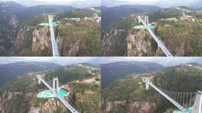 天台山大瀑布玻璃桥