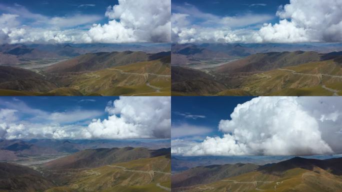 西藏 高原 蓝天白云