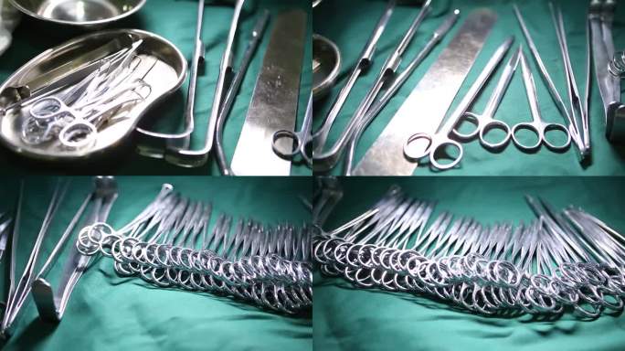 医院 手术室 手术台 手术工具