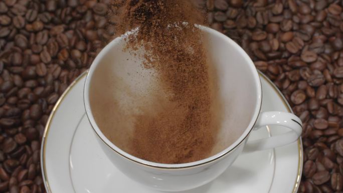 咖啡咖啡豆咖啡粉冲咖啡粉末